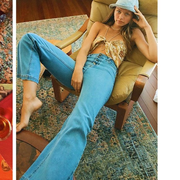 Arnhem Ember Flare Bellbottom Jeans in Steel - Picture 2 of 11